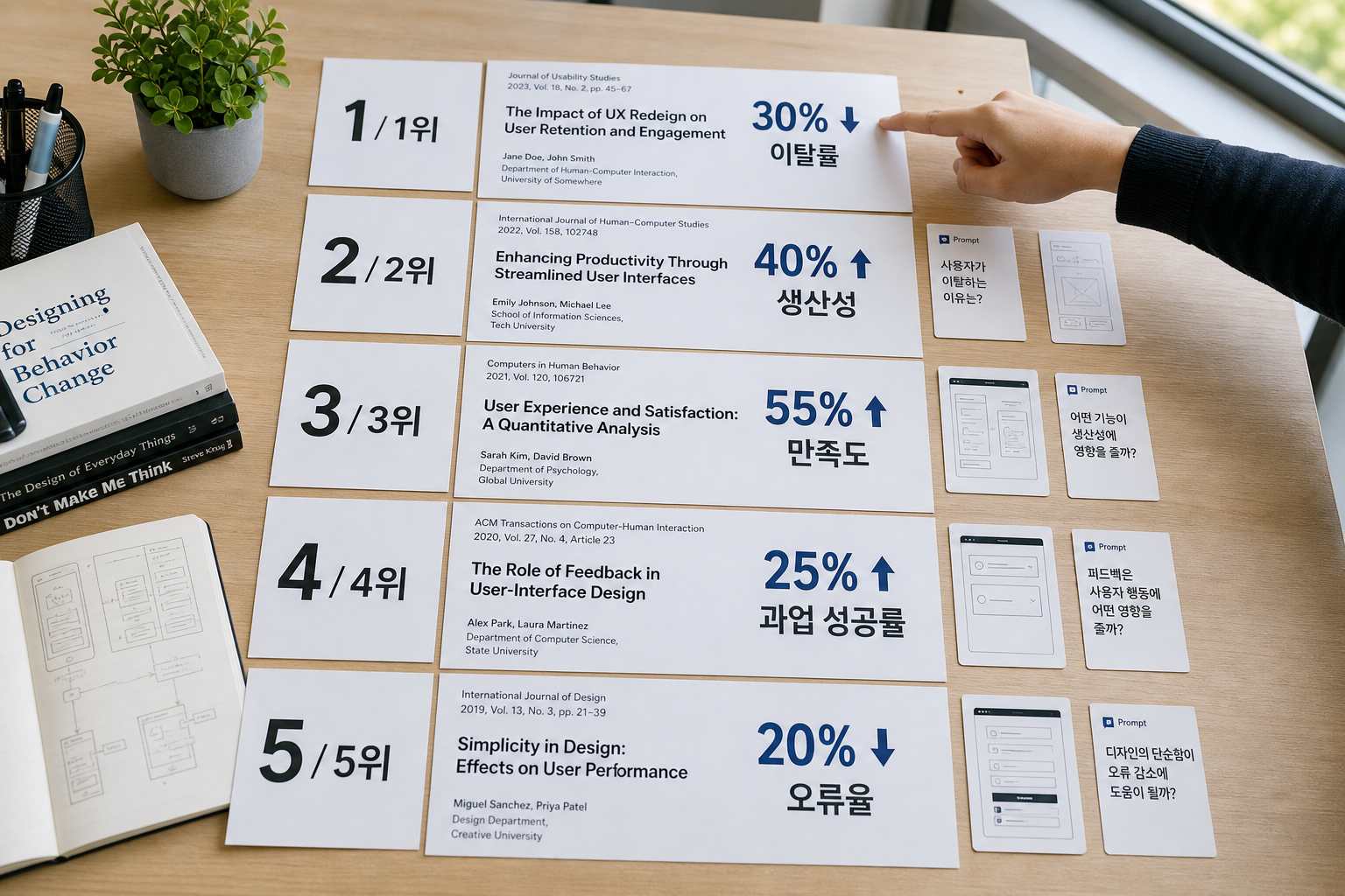 ai 생성형 ux 논문 요약: 2026년 AI가 바꾸는 UX 연구 동향